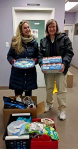 Dr Crittenden and Ann Burton dropping off a donation at Anderson Animal Shelter