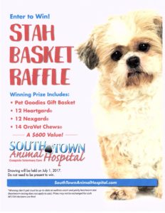 South Town Animal Hospital raffle flyer