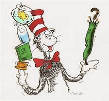 Cat in the hat cartoon Dr. Suess